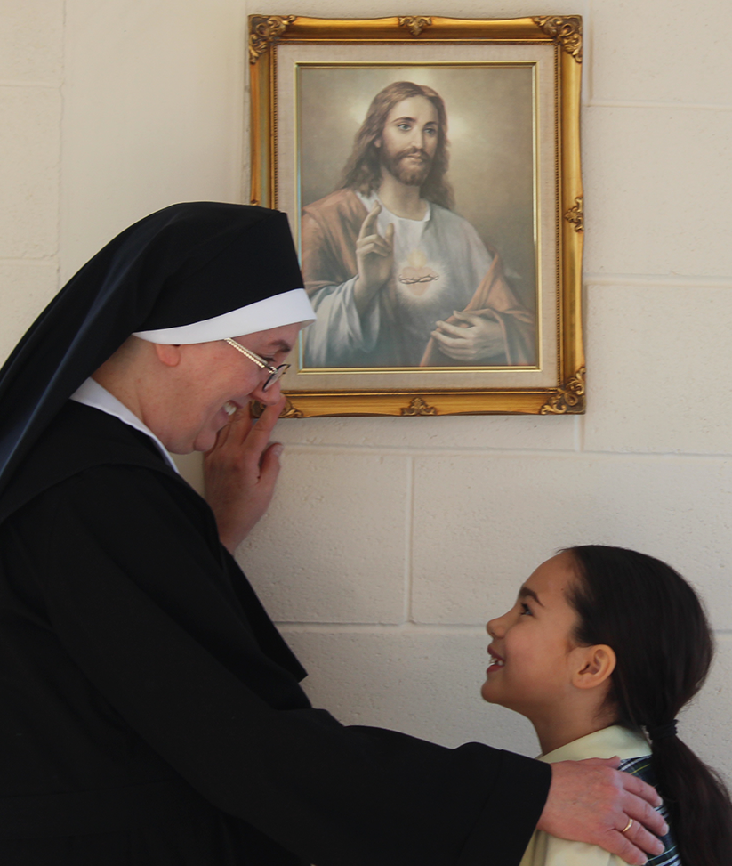 YOU make it possible for Sister Mary Kathleen to share her love for the Sacred Heart of Jesus with the children she teaches.