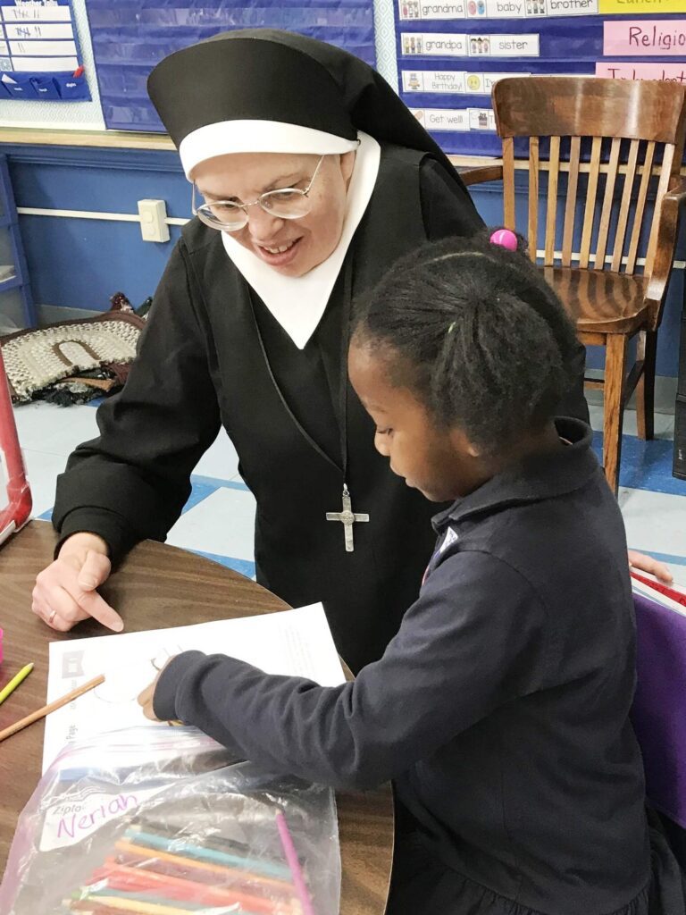 Mother Christina and student