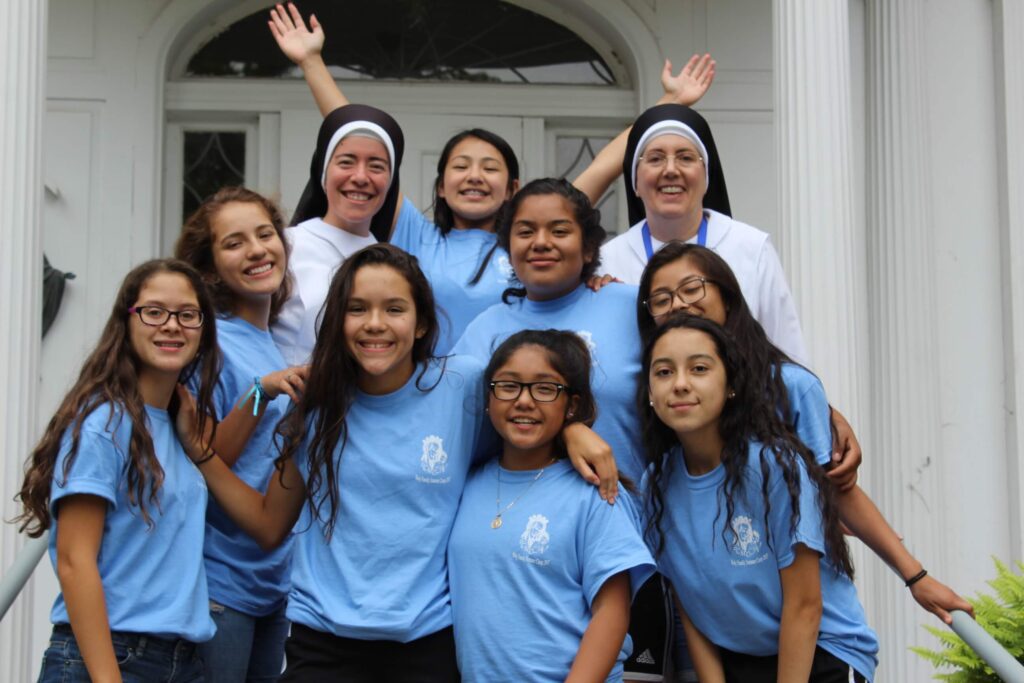 Summer camp Hispanic kids