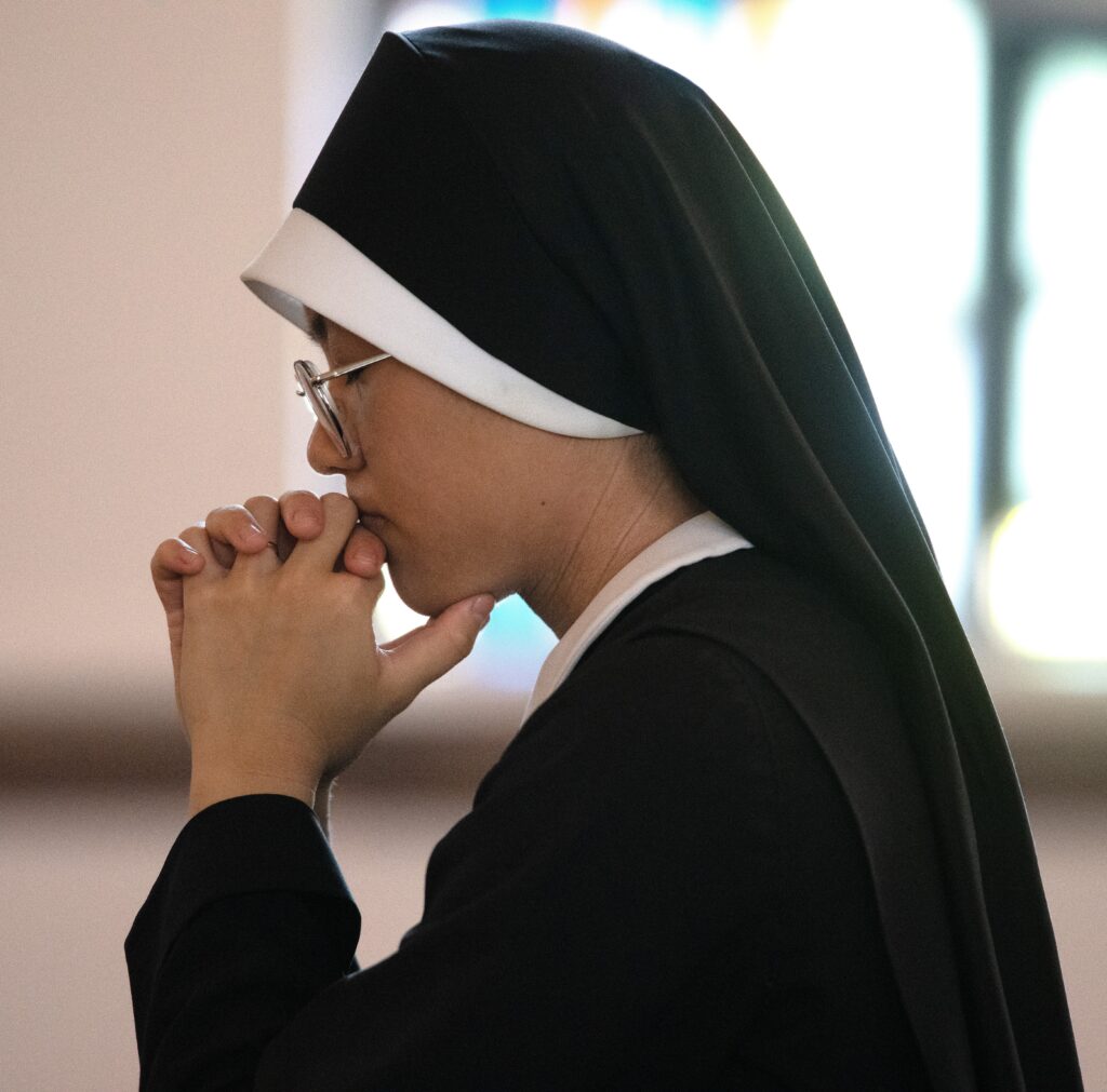 Sister M. Celeste at prayer